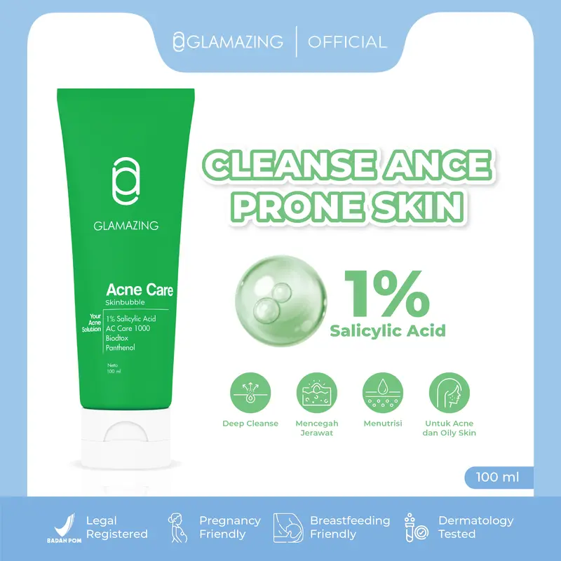 Glamazing – Acne Care SkinBubble with Salicylic Acid 100ml 0