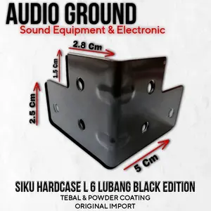 SIKU HARDCASE L BLACK HITAM COATED POWDER ORIGINAL IMPORT