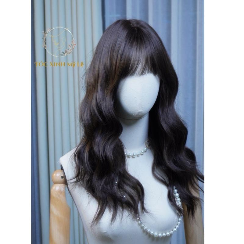 mã MK12 : tóc giả dệt kim xoăn trục . Chiều dài 45cm, chất tóc mềm mượt, chiệu nhiệt 120-150 độ 4
