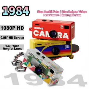 【COD 100% Aman】Kamera Mini Gantungan Kunci Kamera Digital Key Chain Mini Kamera untuk Olahraga Outdoor dengan Fitur Rekam Video Langsung