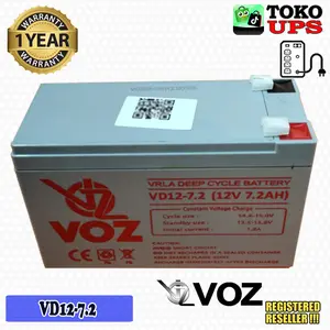 Baterai UPS Battery UPS VRLA Voz 12V 7.2Ah
