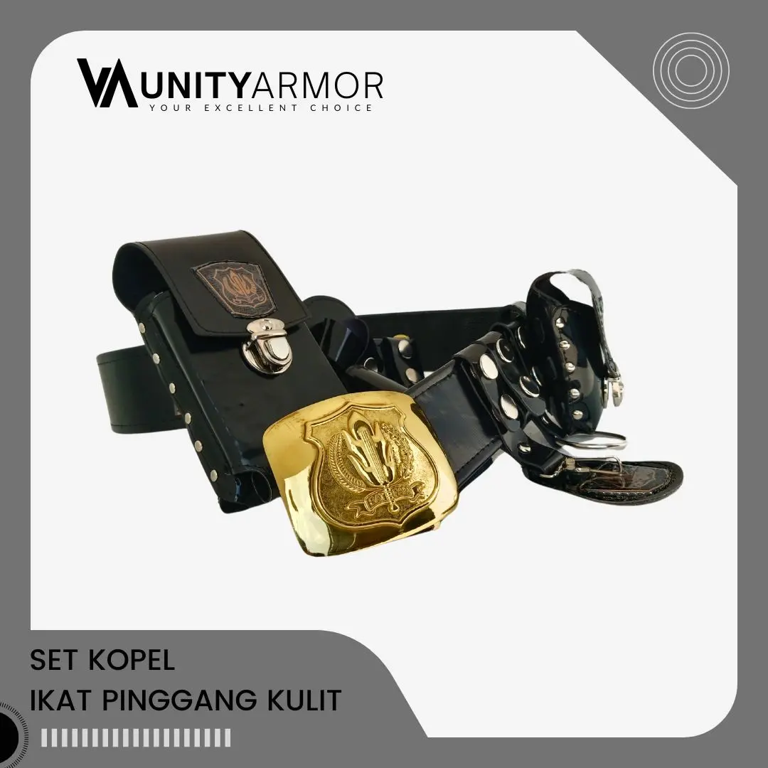 UNITY ARMOR - Kopel Kulit Syntetis + Asesoris Berlogo (No Brasso)