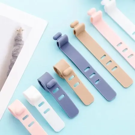 (Xin đừng mua)sản phẩm này chỉ là một dây buộc silicone, không phải là bộ sạc. Kẹp Cáp, Giữ Dây Điện, Dây Sạc, Dây Cố Định, Gọn Gàng Và Sắp Xếp
