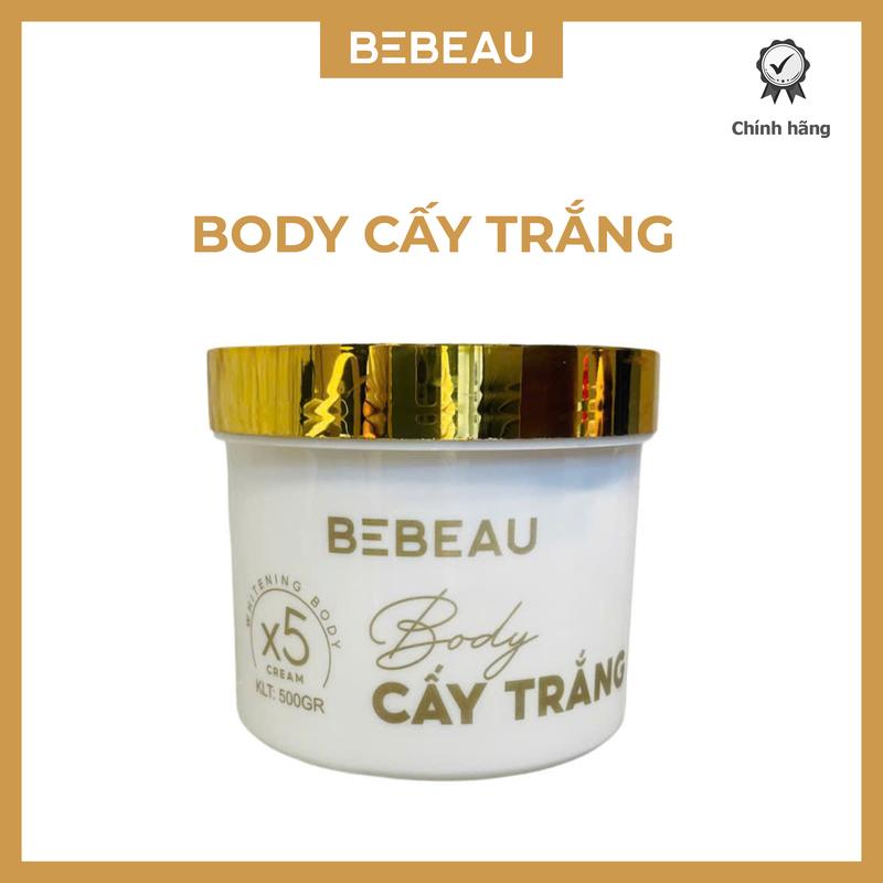 Kem Body Cấy Trắng BeBeau 500gr - hỗ trợ dưỡng sáng da, hỗ trợ cấp ẩm Dưỡng Da Body Dưỡng Body Làm Đẹp Da
