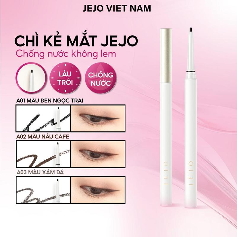  【XinChao Bút Chì Kẻ Mắt JEJO Mịn Màng Chống Nước Chống Nhòe Lâu Trôi 0,05g Mỹ Phẩm Trang Điểm Bút Kẻ Mắt Nữ 