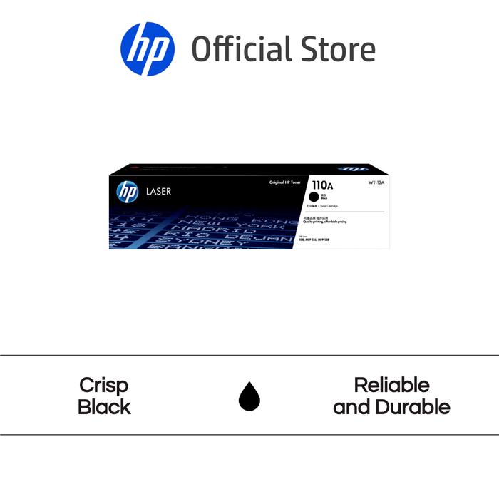 Gambar Tinta Printer HP 110A LaserJet Toner Cartridge Black Original Hitam Cartridge Asli Ori Official dari HP Indonesia Kota Administrasi Jakarta Utara Tokopedia