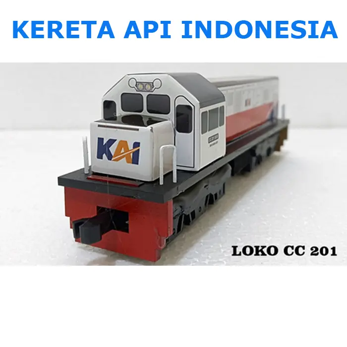 Kereta Api Indonesia - Lokomotif dan Gerbong (Handmade) 0
