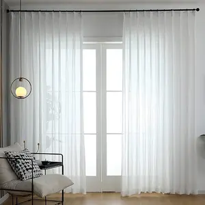 Vitrase Gorden Jendela Minimalis Vitrase Polos Putih Plisket Daleman Hordeng Murah Vitrase  Foil import Dekorasi Jaring