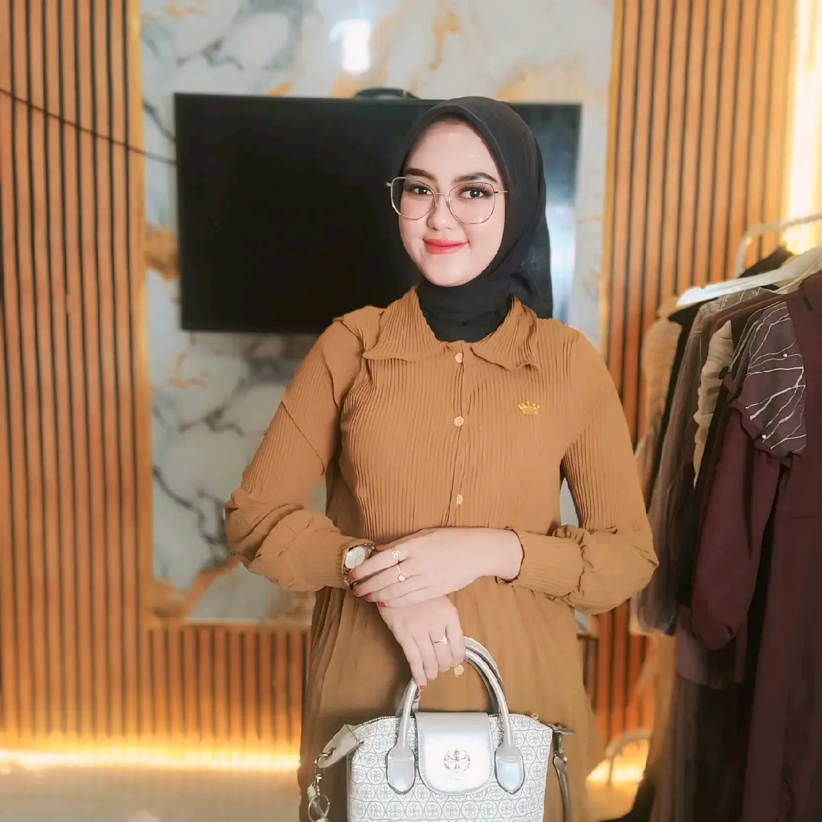 kemeja cantik bahan crinkle air flow all size