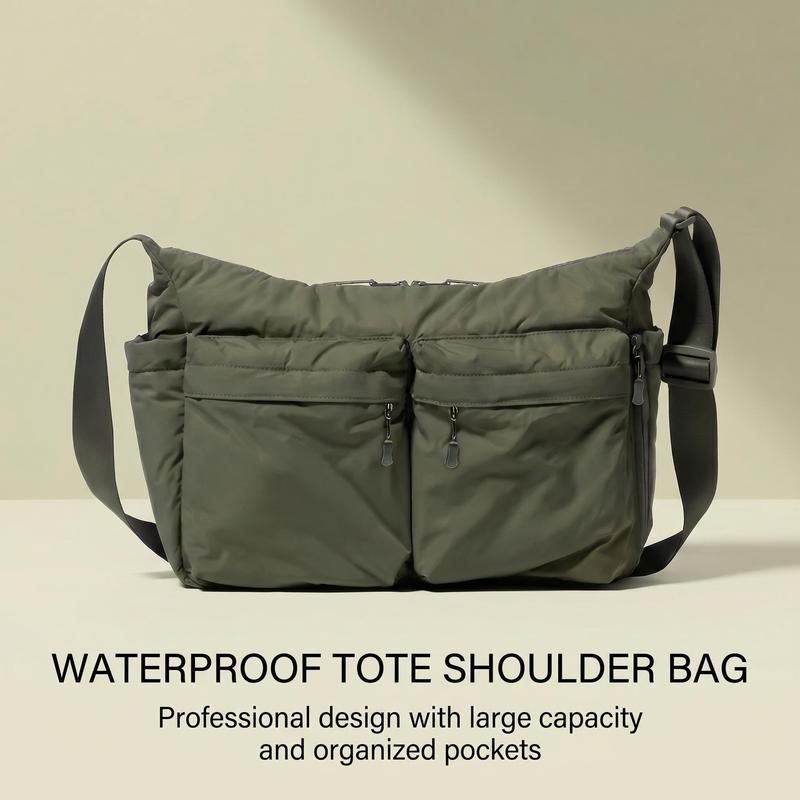 Túi Bánh Bao, Túi Đeo Chéo Unisex, Phong Cách Thể Thao Đơn Giản, Dung Lượng Lớn, Túi Tote Đeo Vai Thường Ngày Bag