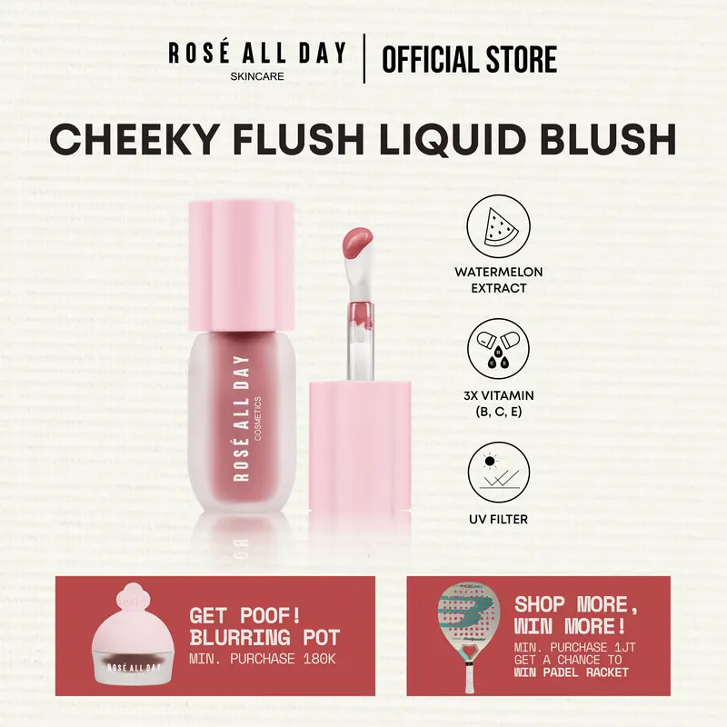 Rosé All Day Cosmetics Cheeky Flush Liquid Blush 0