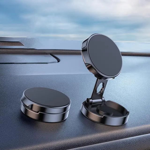 Universal Phone Mount for Car, [Military-Grade Reliable Suction] Hands-Free Car Phone Holder Mount, Automobile Cell Phone Holder Car for Dashboard Windshield Vent Fit for All Smartphones Accessories Magnetic