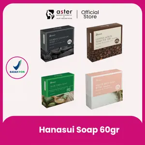 Aster Kosmetik - Hanasui Soap Bar 60gr Sabun Mandi
