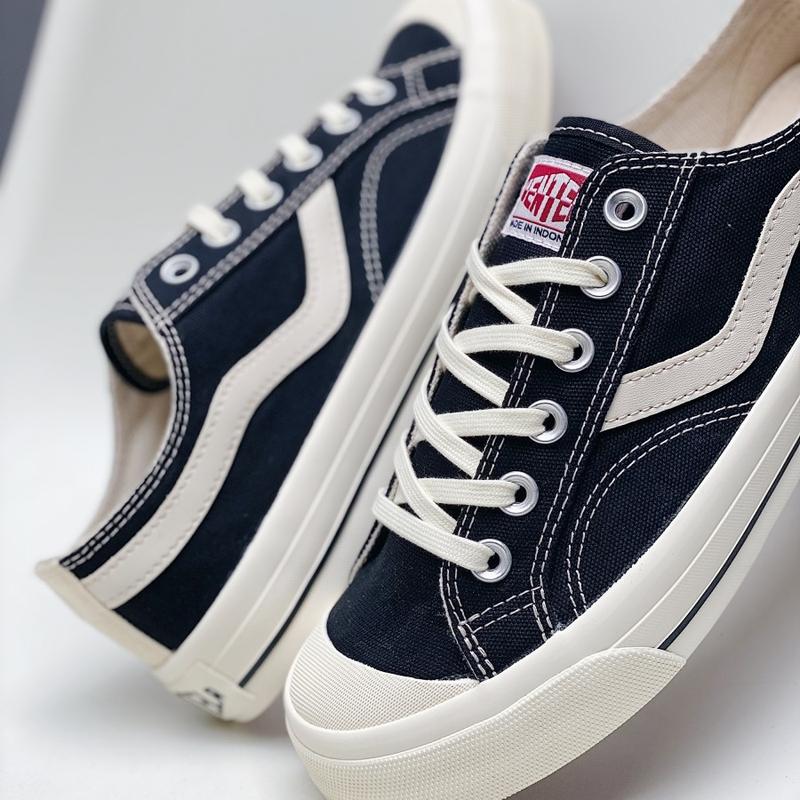 Ventela Public Low Black Natural - Sepatu Sneaker Ventela Pria Dan Wanita Hitam Putih Sneakers Casual Shoes Termurah 4