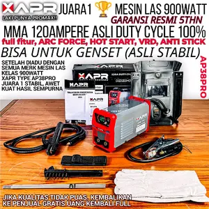 APR MESIN LAS MMA120 A 900WATT KUALITAS TINGGI bisa untuk genset inverter welding travo las Logam llistrik ow watt