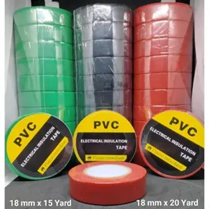Isolasi Listrik ABC Tape Solasi Listrik Kabel PVC Electrical Insulation Tahan Api 1 Roll 10 Pcs
