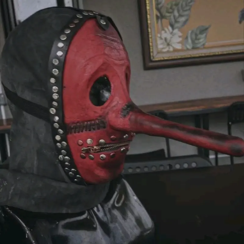 Topeng Chris Fehn merah Slipknot Halloween 1