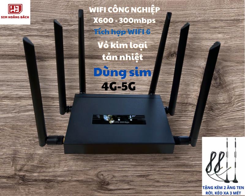  Bộ Phát Wifi 6   X600   hàng Công Nghiệp Vỏ Kim Loại hợp kim nhôm tản nhiệt 6 Ăng Ten Bảo Hành 12 tháng 