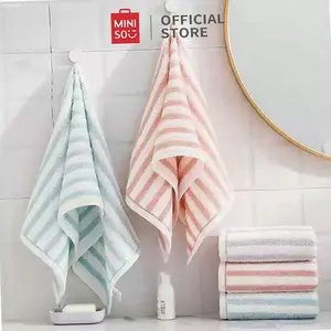 Miniso Cotton Baby Towel Striped Pure Cotton Kids' Towel | Hot Item