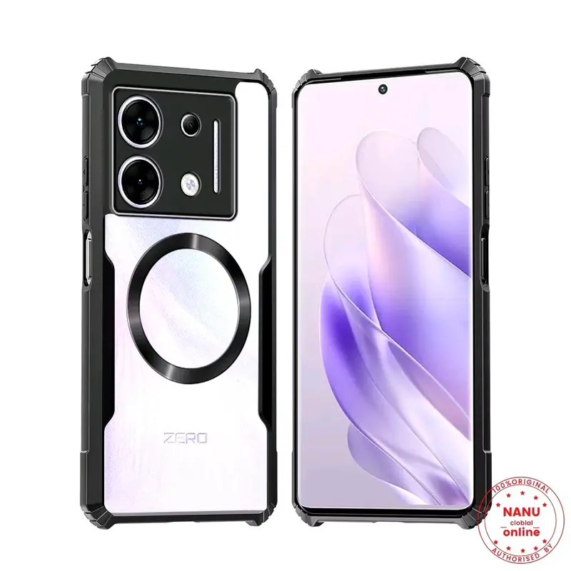 Case INFINIX ZERO 30 4G / 5G MAGSAFE Beatle Series Bumper Mganetic Armor Fuze Transparan Clear 5