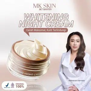 [READY] MK SKIN NIGHT CREAM WHITENING KRIM MALAM WAJAH SKINCARE MEMBANTU MENCERAHKAN GLOW MENGHIDRASI MENGURANGI TANDA PENUAAN PKANDUNGAN NIACINAMIDE TRANEXAMID ACID HYALURONIC COMPLEX