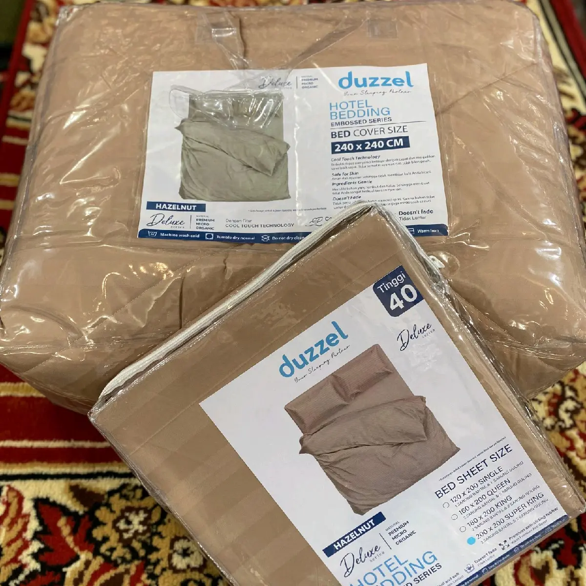 BED COVER DUZZEL UKURAN 200X200 TINGGI 40 CM