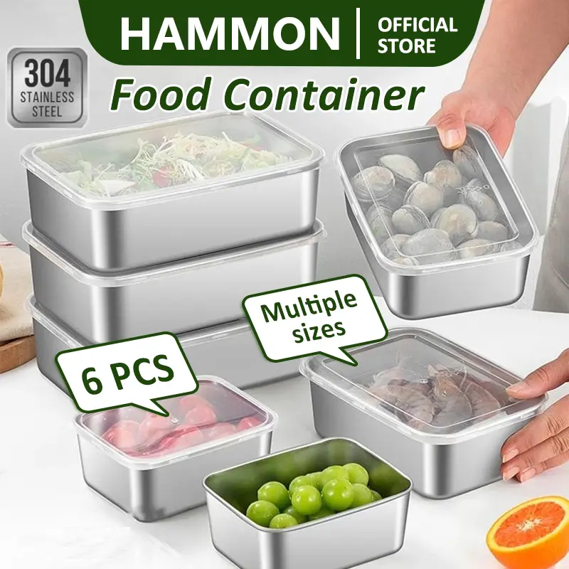 Dulang Keluli Tahan Karat 304, Bentuk Segi Empat, Sesuai untuk Buffet Makanan, Bekas Lauk Makanan, Sesuai untuk Ketuhar dan Dapur Elektrik Induksi, Sesuai untuk Kenduri dan Katering Pencuci Mulut Plastik Kitchenware Dispenser