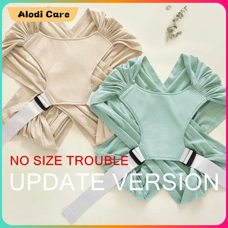 Upgrade 1 Size Fit All Adjustable AirMesh Baby Carrier Wrap Newborn Flexible Carrier Infant Carrier S-4XL