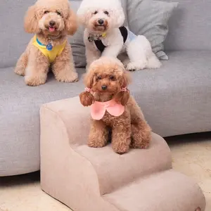 Pet Stairs Pawfectly Splendid NEW VARIANT Tangga Anjing Tangga Anabul Tangga Hewan Cover Bahan Sofa Premium Dengan Anti-Slip Bottom