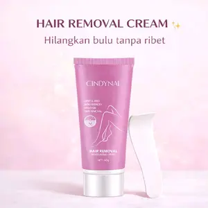 Cindynal Hair Removal Cleansing Cream 60g - Krim Perontok Bulu, Menghaluskan Kulit Melembabkan Kulit Menjaga Kesehatan Kulit Wax