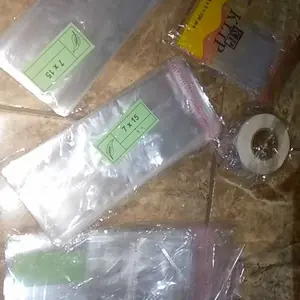 Plastik Seal OPP 7x15 (100 lembar) / Plastik Uang Kertas 7 x 15 Bening Lem Rekat Sendok Prasmanan Tisue Undangan pakaian