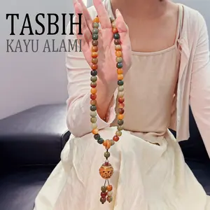 Muslim Tasbih Bodhi 33 & 99 Butir Kayu Alam untuk Fokus Meditasi dan Ketentraman Hati Peralatan Spiritual Ideal untuk Praktik Sehari-hari Muslim Muslim