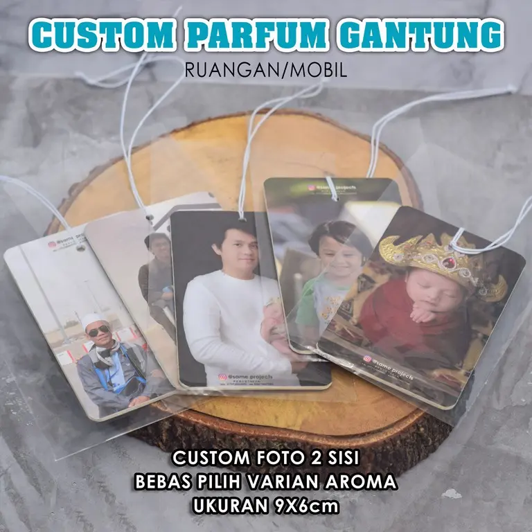Parfum Gantung Kustom Banyak Varian aroma /  Car Parfume Costume / Parfume Gantung Ruangan Kustom foto