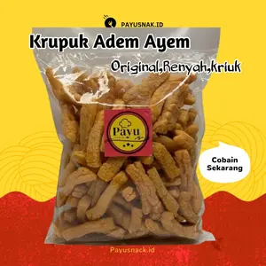 Krupuk adem ayem 250 gr cemilan khas garut enak gurih renyah