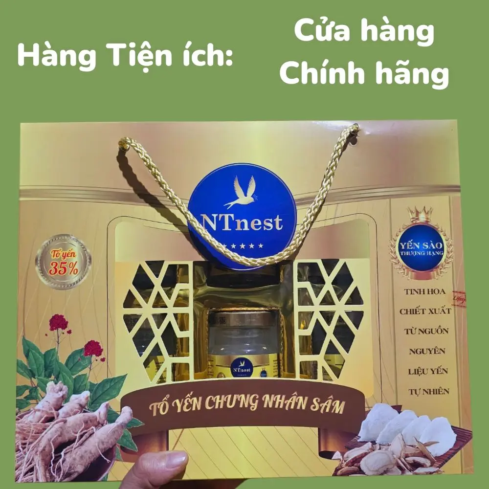 Yến sào chưng Nhân sâm Hộp 6 hủ x 70ml