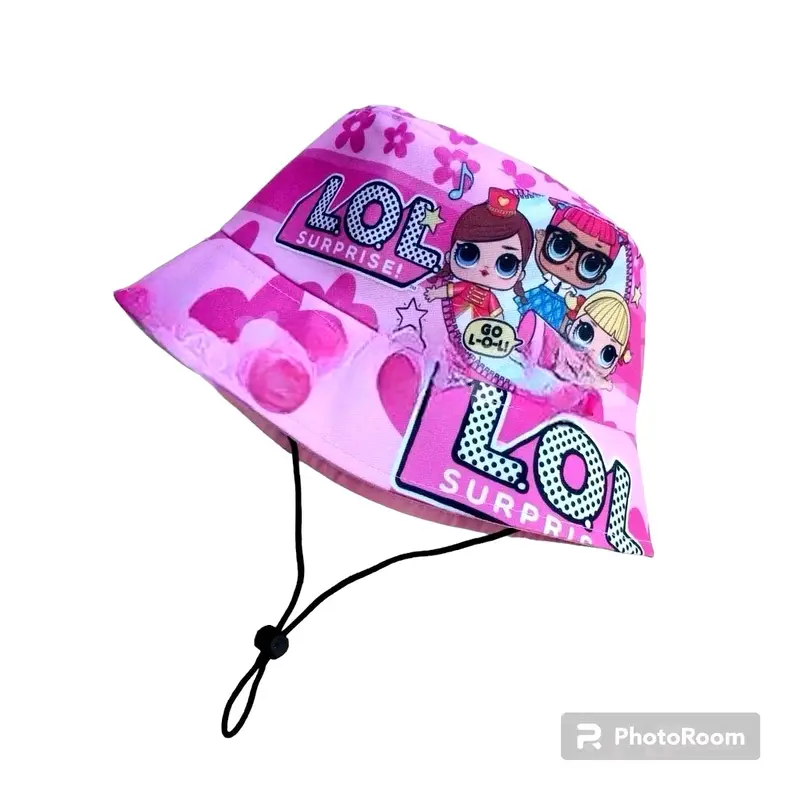Topi Backet Anak Karakter / Topi Anak Labubu / Topi Anak Labubu 4