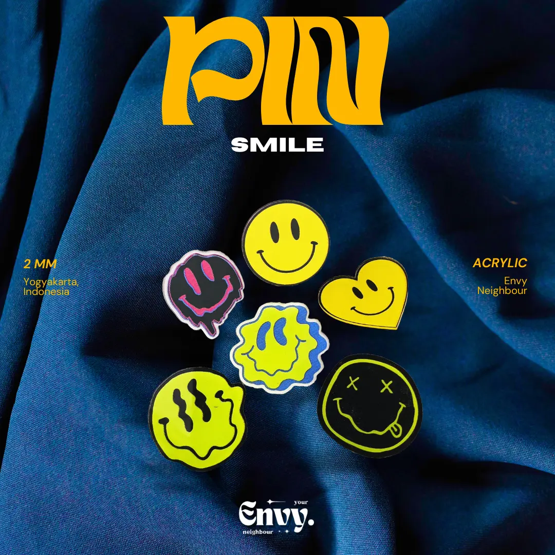 Pin Bros Aesthetic Smile Akrilik