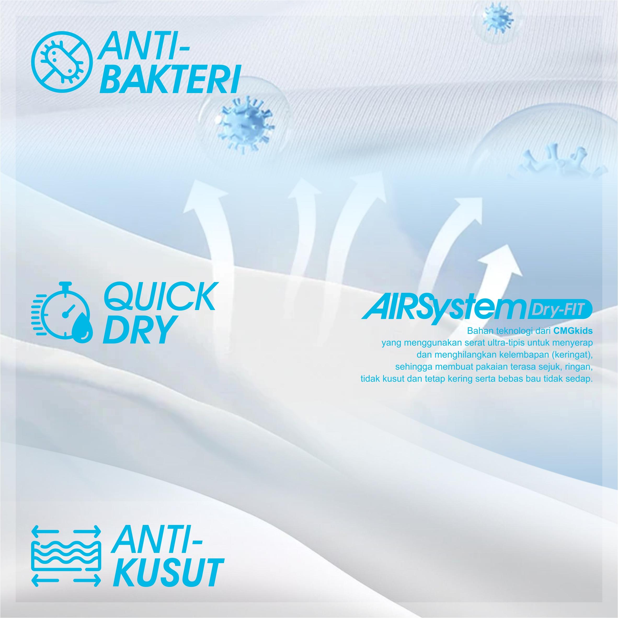 Oversize T-Shirt Quick Dry Fit AIRSystem Micro Cotton Danbowl CMGKIDS Pale Banana | Fashion Anak Unisex