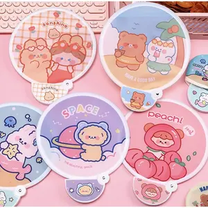 Kipas Tangan Lipat Portable Mini - Kipas Lipat Travel gambar karakter lucu foldable - Kipas Lipat Mini