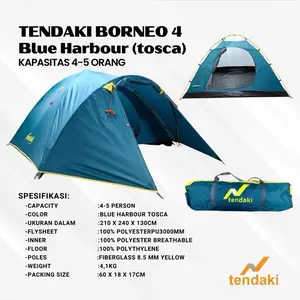 TENDA CAMPING | TENDA | TENDAKI MOLUCCAS 4 PRO | TENDAKI BORNEO 4 DOUBLE LAYER | TENDAKI | GREAT OUTDOOR JAVA 4 | TENDA CAMPING 4 ORANG | FIBER | OUTDOOR | GUNUNG | KEMPING | TENDA DOME