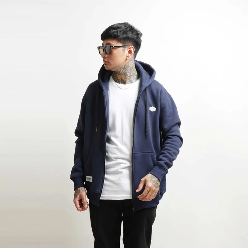 Breakside Zipper Hoodie Outflow -blue Sweater  Fleece  Pria 3