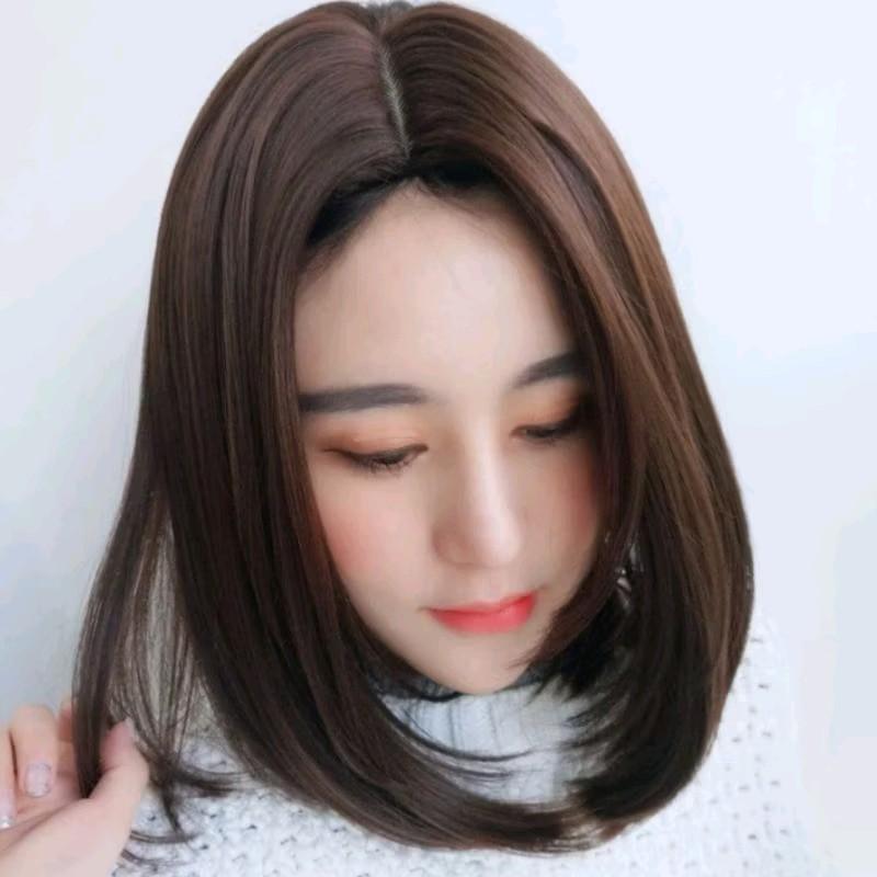 WIG BOB BELAH TENGAH GAYA RAMBUT POLWAN/ HAIRSTYLE NATURAL(BOB 3 ...