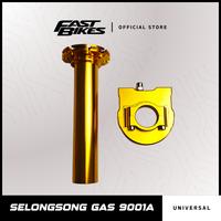 Gambar Fastbikes - Selongsong Gas Aktif Gas Spontan Full CNC Universal Outdoor - Gold dari Fastbikes Indonesia Kota Administrasi Jakarta Barat 3 Tokopedia