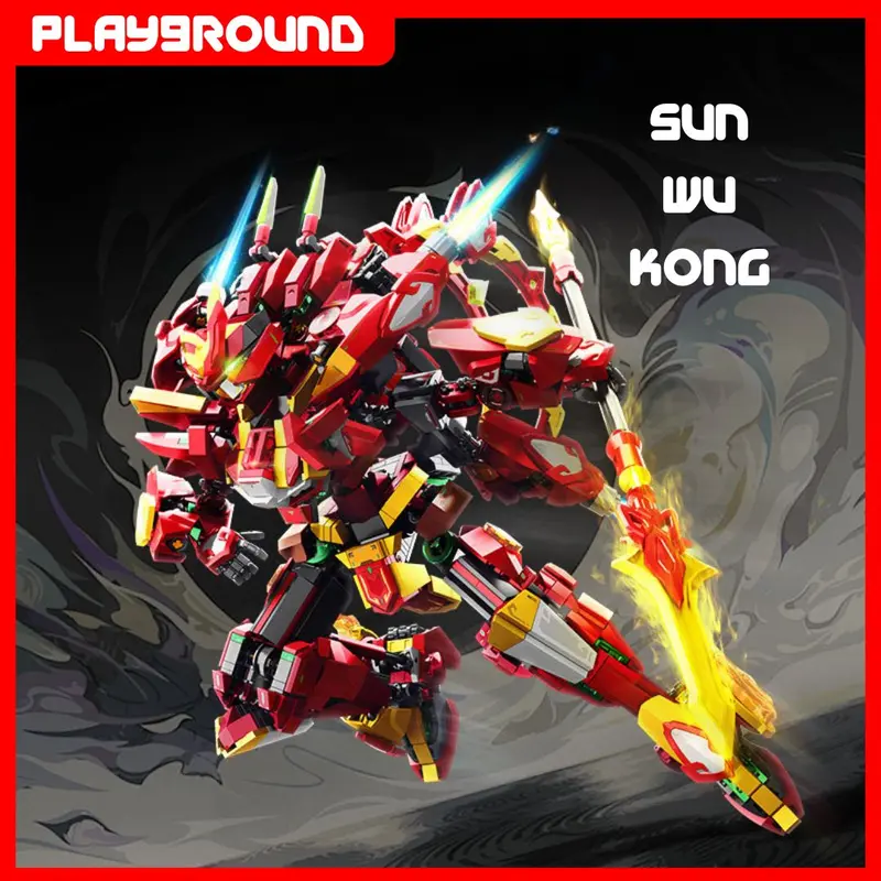 sembo block mecha Mainan Rakit Sun Wu Kong Kera Sakti 106001 Mainan Hadiah Anak Blok Toys bricks 1