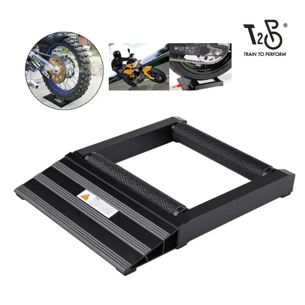 T2P Motorcycle Tyre Wheel Jockey Chain Cleaner Wheel Spinner Wheel Jack Paddock Bikes Maintenance Chain Motorbike chainlube