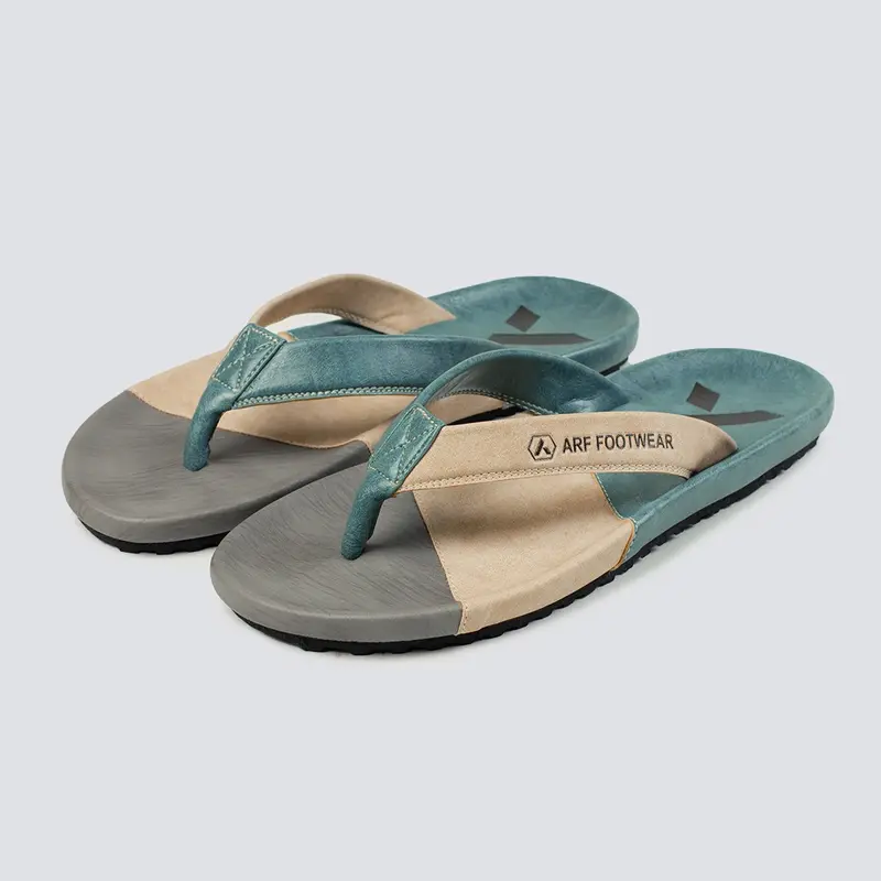 ARF Cappela Cream Tosca Sandal Jepit Kulit Casual Distro Kekinian Pria Wanita Sendal Kasual 6