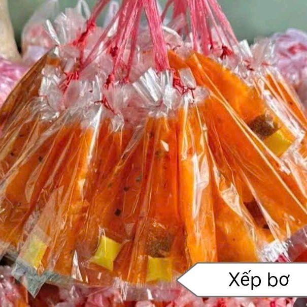 Xâu 12 bịch bánh tráng dẻo tôm cuộn bơ, me