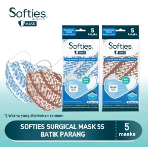 Softies masker kemasan isi 5