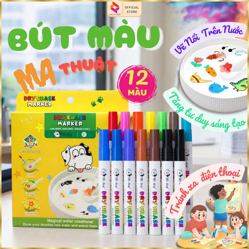 Đồ Chơi Tư Duy Sáng Tạo Bút Màu Ma Thuật vẽ nổi được trên nước,tăng khả năng…