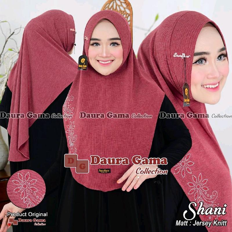 Alfiera - SHANI Hijab Bergo Instan Ped Sabit jersey Baby Knit by Dauragama Muslim 1